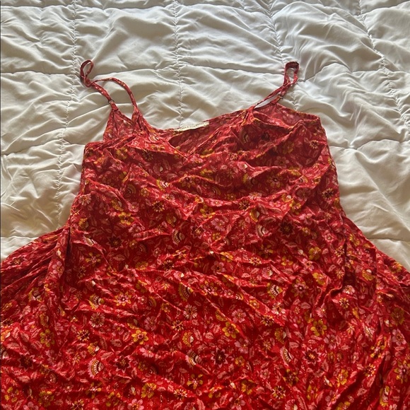 Spell & The Gypsy Floral Red Spaghetti Strap Dress - Picture 2 of 7